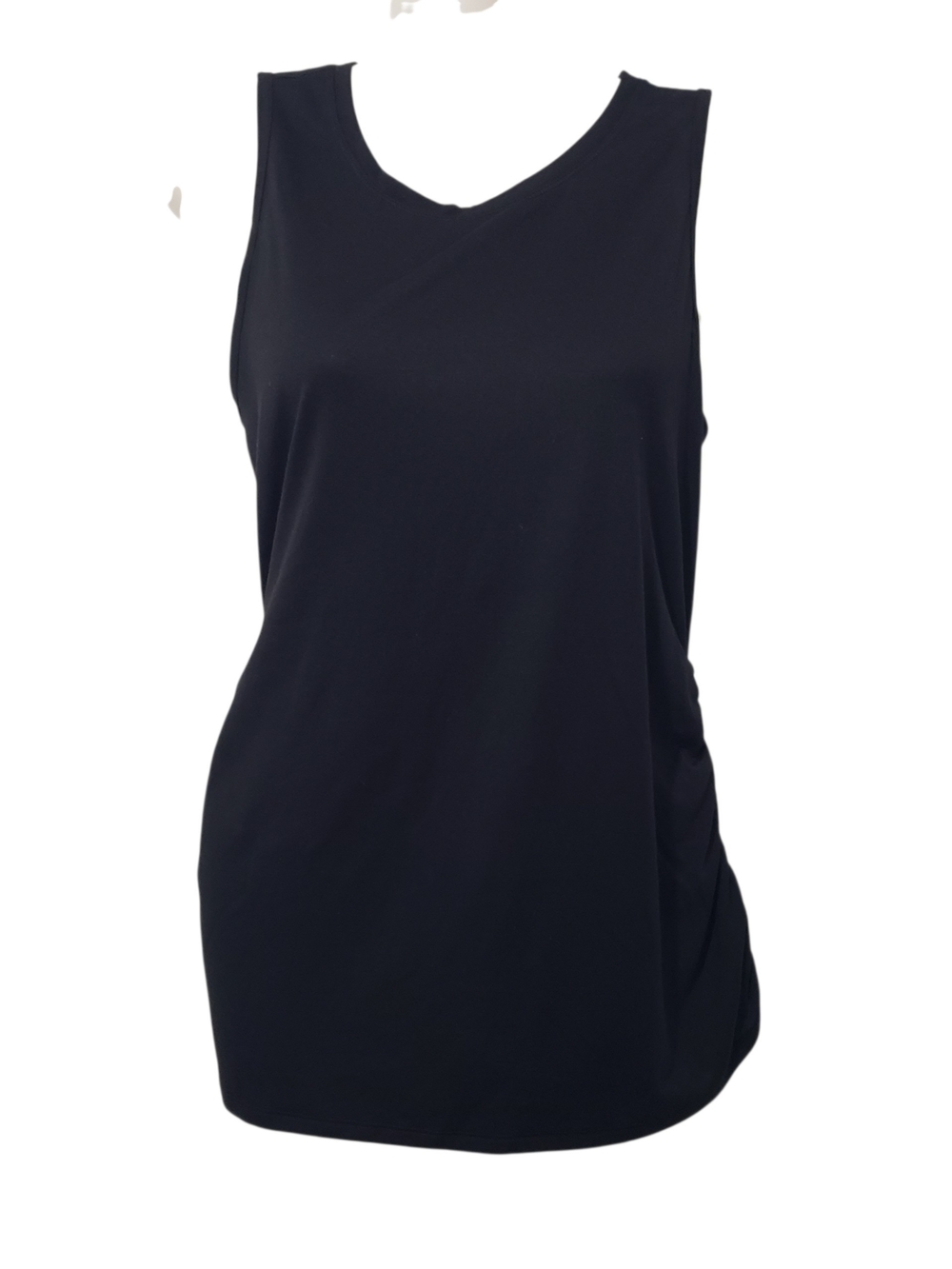 ATHLETIC WORKS Black Sleeveless V-Neck Tank Top | Medium